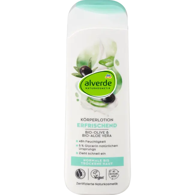 alverde NATURKOSMETIK Bodylotion olive En Aloë Vera 250 ml