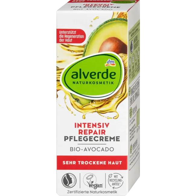 alverde NATURKOSMETIK Gezichtscrème Intensief Repair 50 ml