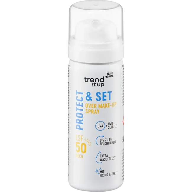 trend !t up Zonwerende Spray Protect & Set Over Make-up Spray 50 ml