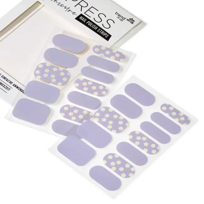trend !t up Nagelfolien XPRESS Manicure 032 Lila Bloei 24 St