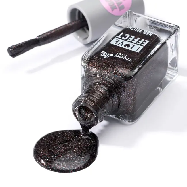 trend !t up Nagellak Effect 040 Zwart Glitter 8 ml