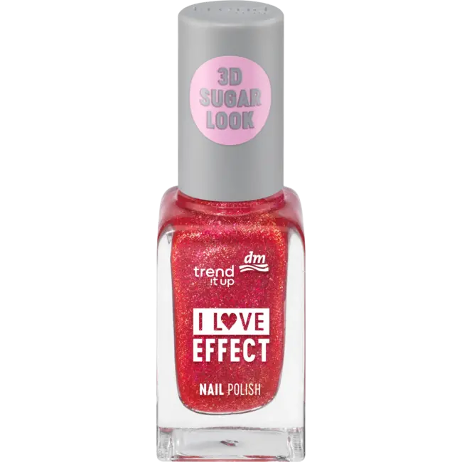 trend !t up Nagellak Effect 020 Rode Glitter 8 ml