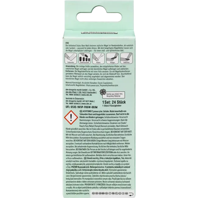 trend !t up Kunstnagels Unlimited Style Bare 24 St