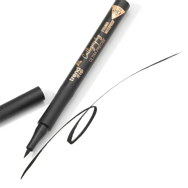 trend !t up Eyeliner Kalligrafie Voering Ultra Nauwkeurig Waterdicht 010 Zwart 1.2 ml