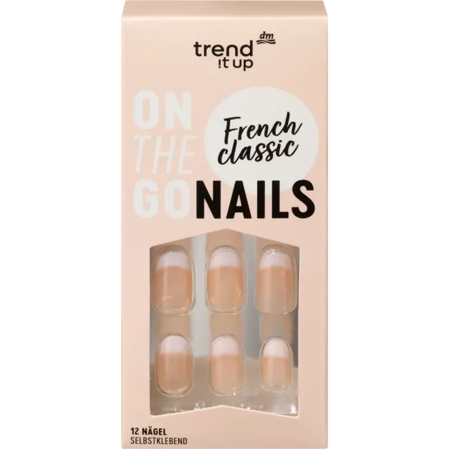 trend !t up Kunstnagels On-the-go Nails French Classic 12 St