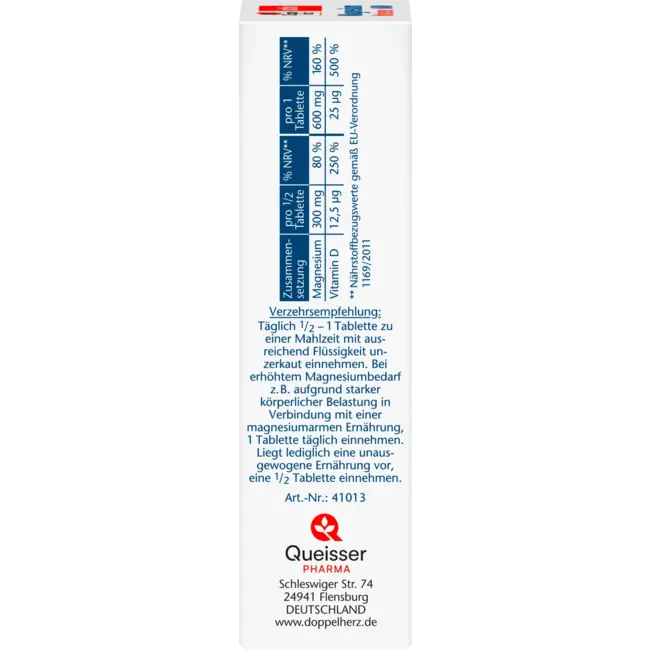 Doppelherz Magnesium Intens 600 + Vitamine D3 Tabletten 30 St 47.1 g