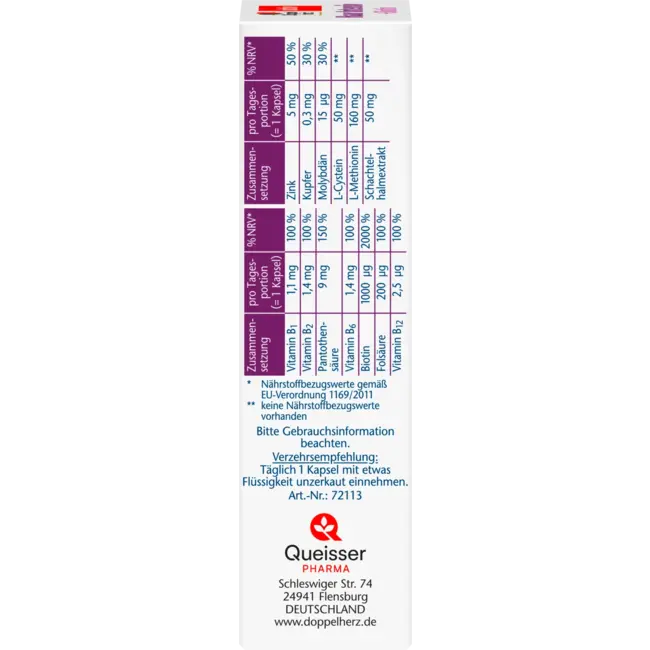 Doppelherz Haar Intensive + Biotine Capsule 30 Stuks 17.4 g