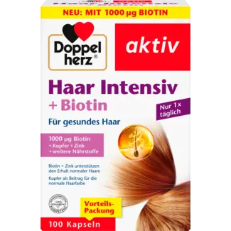 Doppelherz Doppelherz Haar Intensive + Biotine Capsule 100 Stuks