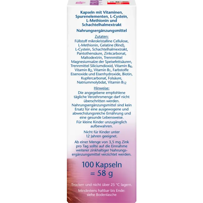 Doppelherz Haar Intensive + Biotine Capsule 100 Stuks 58 g