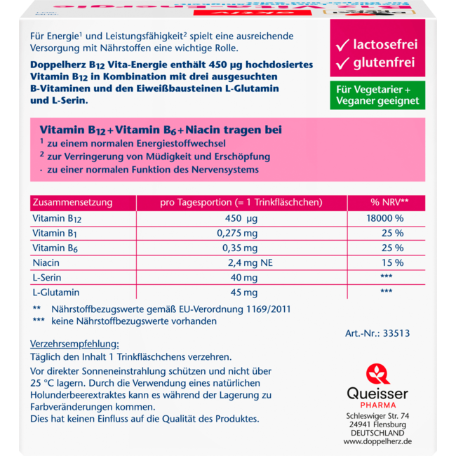 Doppelherz Vitamine B12 Vita-energie Ampullen 30 St. 341.6 g