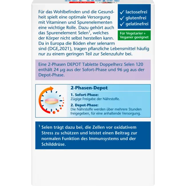 Doppelherz Selenium 120 depottabletten 45 st 34.2 g