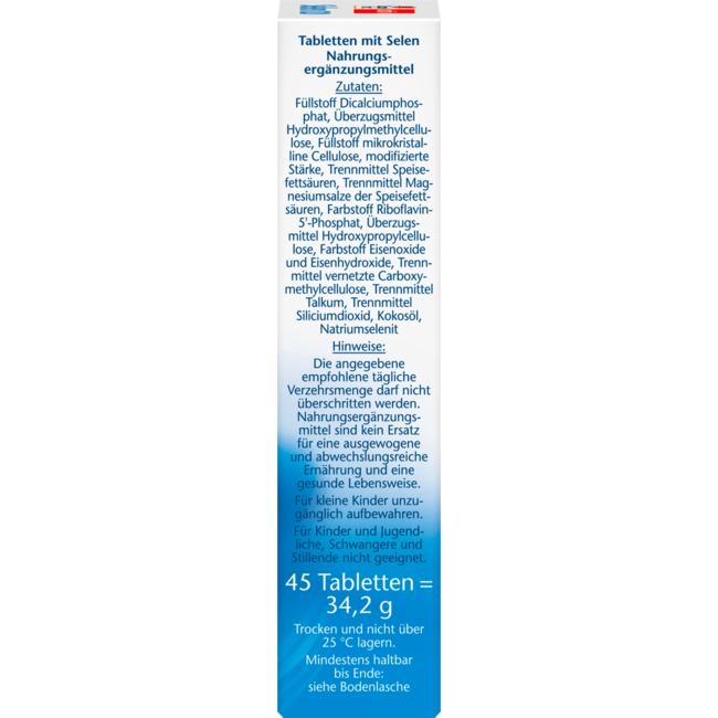 Doppelherz Selenium 120 depottabletten 45 st 34.2 g