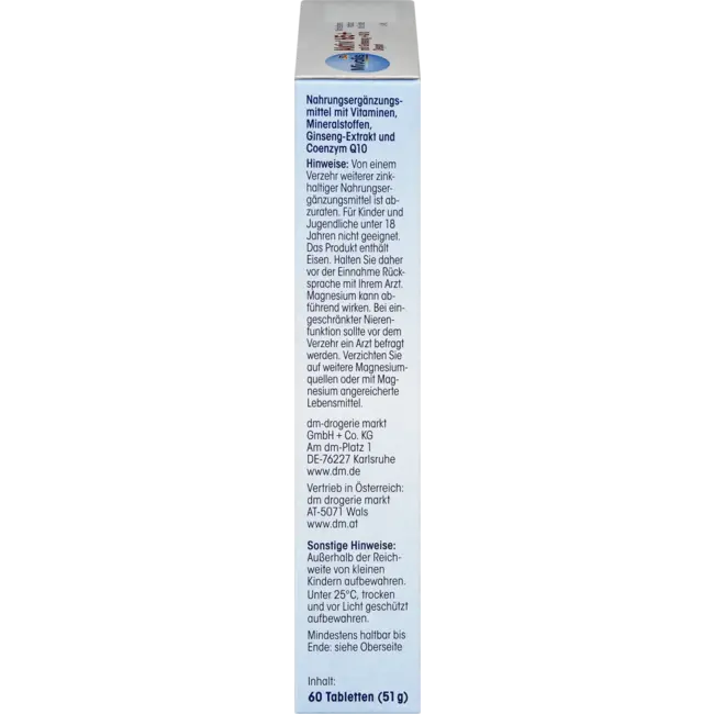 Mivolis Actief 65+ Met Ginseng + Q10 Depot 60 St. 51 g