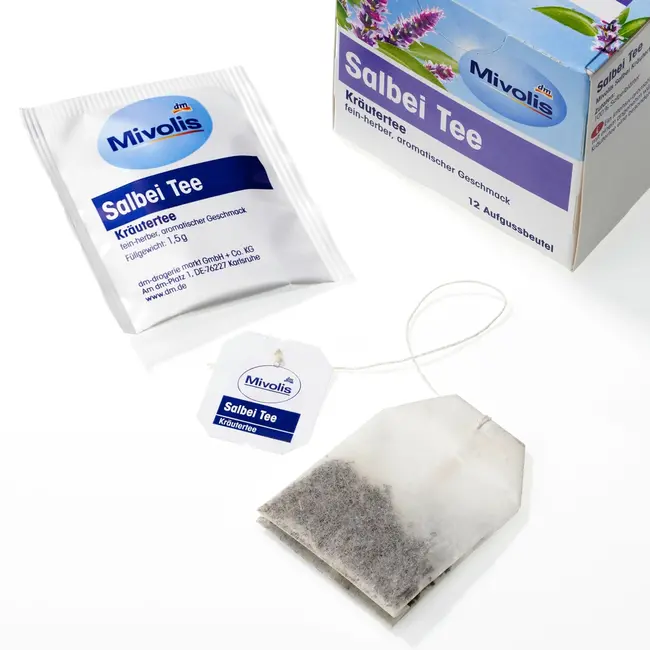 Mivolis Kruidenthee Salie Thee (12 Zakjes) 18 g
