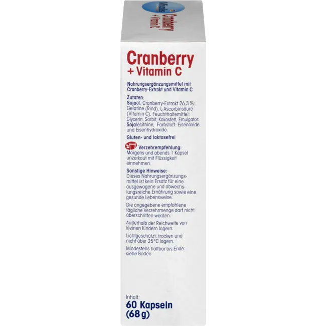 Mivolis Cranberry + Vitamine C Kapseln, 60 St 68 g
