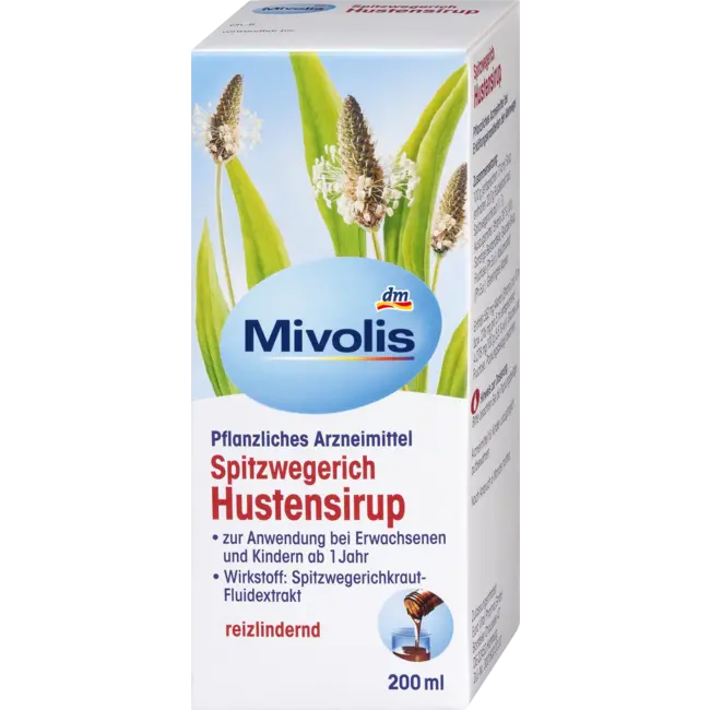 Mivolis Puntige Weegbree Hoestsiroop 200 ml