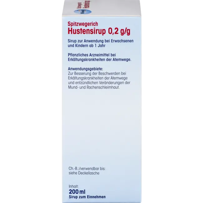 Mivolis Puntige Weegbree Hoestsiroop 200 ml