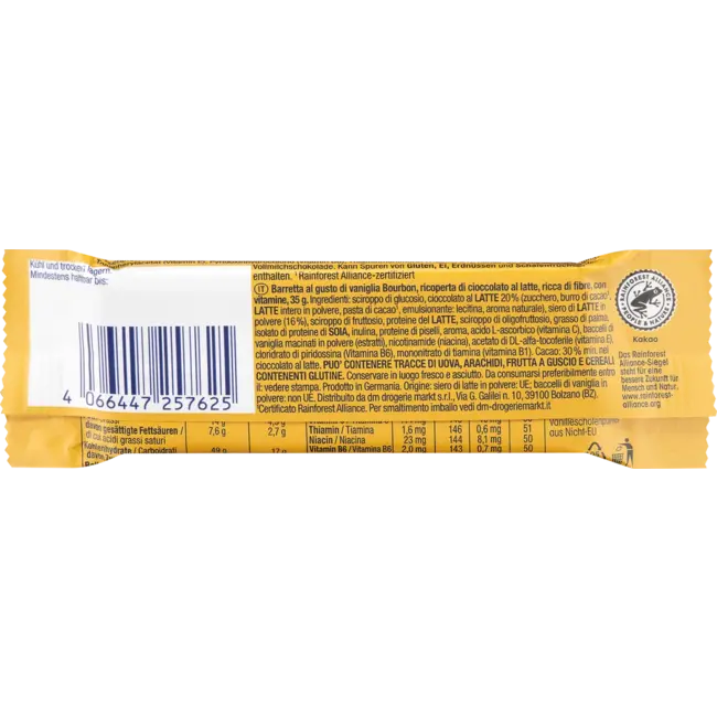 Mivolis Wheybar Bourbon Vanille Smaak 35 g