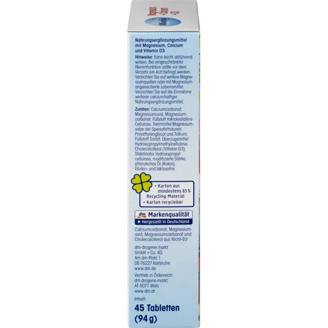Mivolis Magnesium + Calcium + D3 Tabletten 45 St 94 g