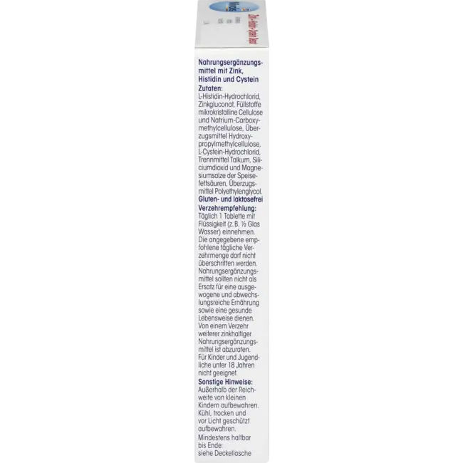 Mivolis Zink + Histidine + Cysteïne Depot, Tablet 40 St. 19 g