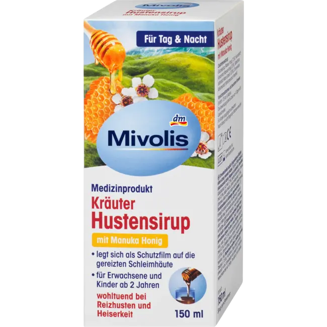 Mivolis Kruiden Hoestsiroop Met Manuka Honing 150 ml