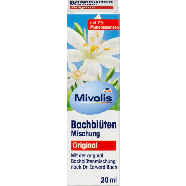 Mivolis Bachbloesems Druppels Origineel 20 ml