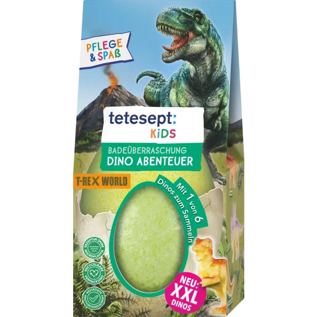 tetesept Kinder Badespaß Badadditief Voor Kinderen Badverrassing T-rex-world 1 St
