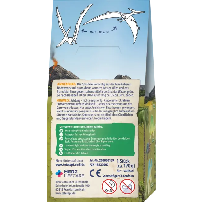 tetesept Kinder Badespaß Badadditief Voor Kinderen Badverrassing T-rex-world 1 St