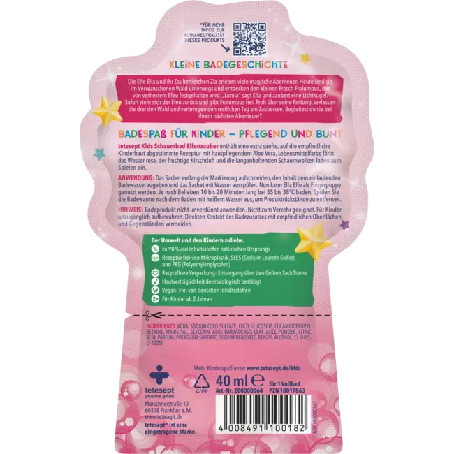 tetesept Kinder Badespaß Bubbelbad Elfenmagie 40 ml