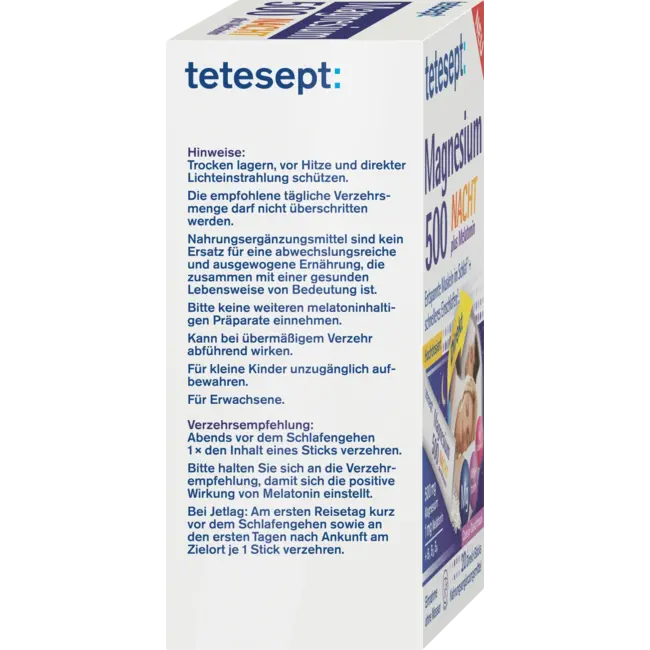 tetesept Magnesium Nacht Plus Melatonine Directe Sticks 20 St 36 g