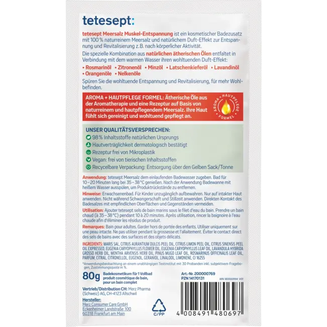 tetesept Badzout Spierontspanning 80 g
