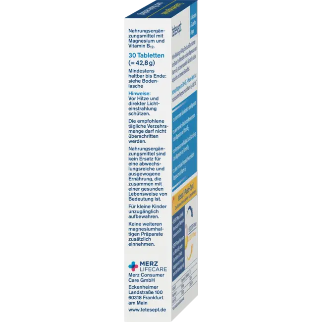 tetesept Magnesium 500 + B12 Depot Tabletten 30 Stuks 42.8 g