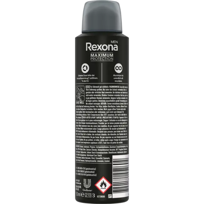 Rexona men Antitranspirant Deospray Maximale Bescherming Kobalt Droog 150 ml