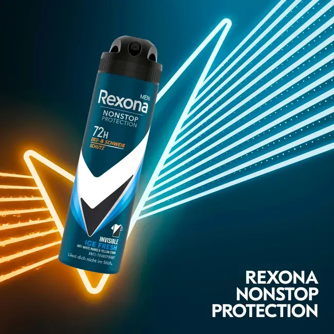Rexona men Antitranspirant Deospray Nonstop Protection Onzichtbaar Ice Fresh 150 ml