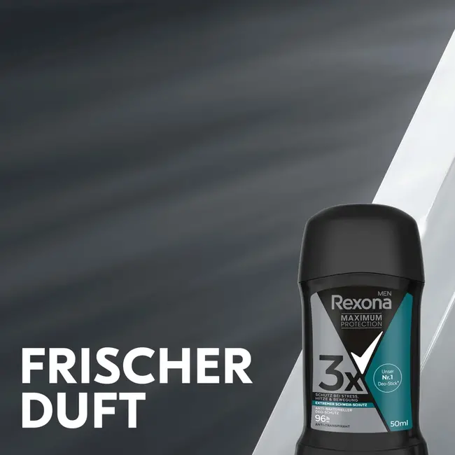 Rexona men Antitranspirant Deostick Maximale Bescherming Antibakterieller Deoschutz 50 ml
