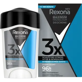 Rexona men Rexona men Antitranspirant Deocreme Men Maximum Protection Clean Geur