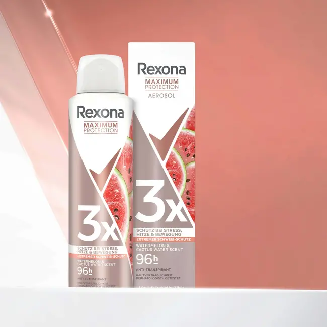 Rexona Anti-transpirant Deospray Maximale bescherming Watermeloen & Cactus Watergeur 150 ml