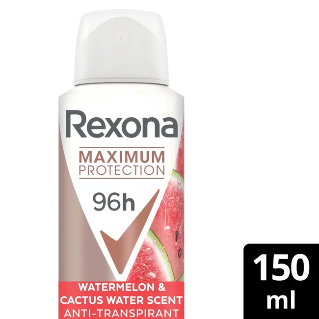 Rexona Anti-transpirant Deospray Maximale bescherming Watermeloen & Cactus Watergeur 150 ml