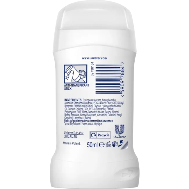 Rexona Anti-transpirant Deostick Non-stop bescherming Katoen droog 50 ml