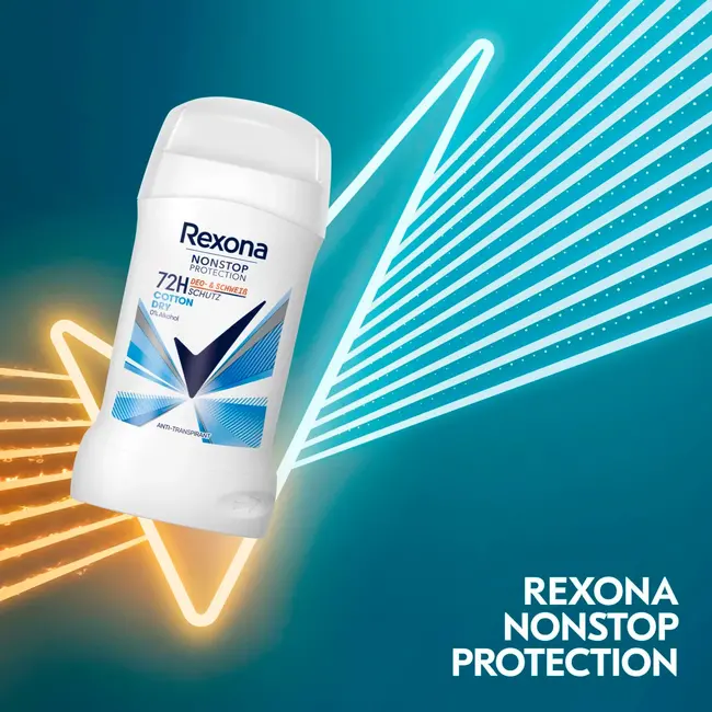 Rexona Anti-transpirant Deostick Non-stop bescherming Katoen droog 50 ml