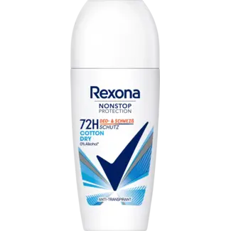 Rexona Rexona Anti-transpirant Deo Roll-on Non-stop bescherming Katoen droog