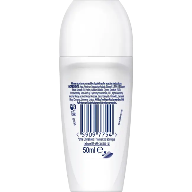 Rexona Anti-transpirant Deo Roll-on Non-stop bescherming Katoen droog 50 ml