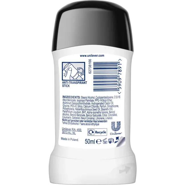 Rexona Anti-transpirant Deostick Non-stop Bescherming Onzichtbaar Aqua 50 ml