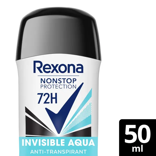 Rexona Anti-transpirant Deostick Non-stop Bescherming Onzichtbaar Aqua 50 ml