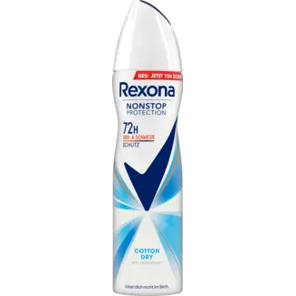 Rexona Rexona Anti-transpirant Deospray Non-stop bescherming Katoen Droog
