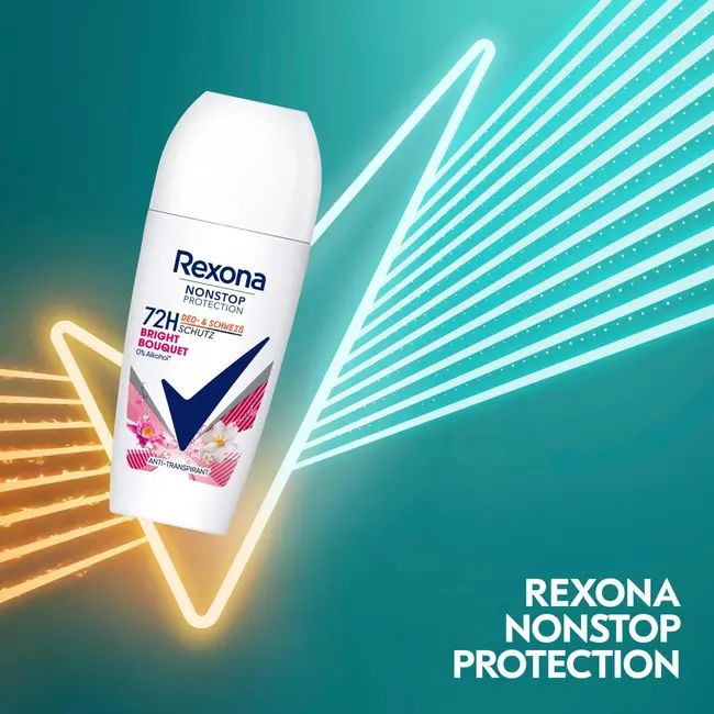 Rexona Anti-transpirant Deo Roll-on Non-stop bescherming Helder boeket 50 ml