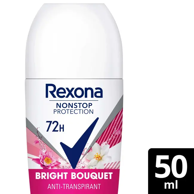 Rexona Anti-transpirant Deo Roll-on Non-stop bescherming Helder boeket 50 ml