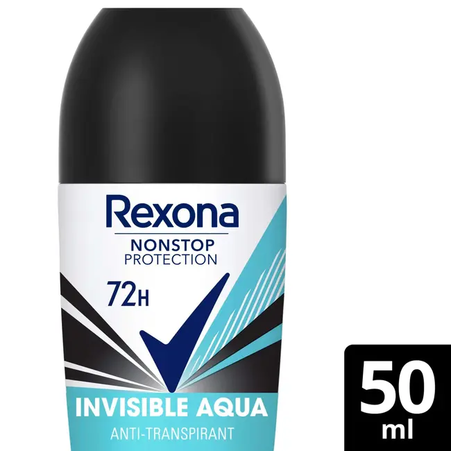 Rexona Antitranspirant Deo Roll-on Non-stop Bescherming Onzichtbaar Aqua 50 ml