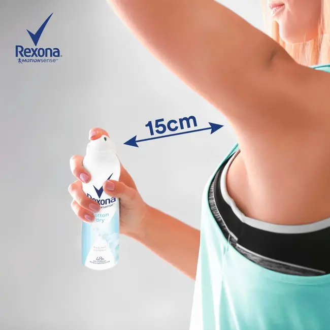 Rexona Antitranspirant Deospray katoen droog 150 ml