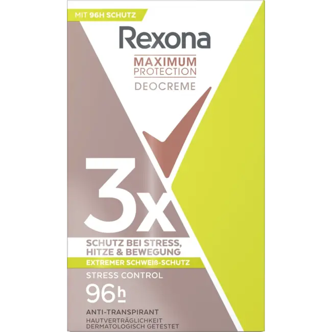 Rexona Antitranspirant Deocreme Maximale bescherming tegen stress 45 ml